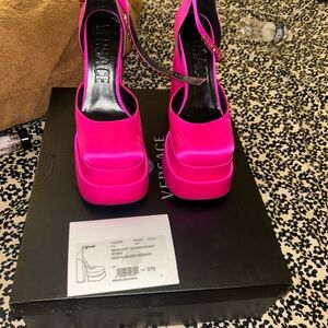Versace Fuchsia Platform Shoes